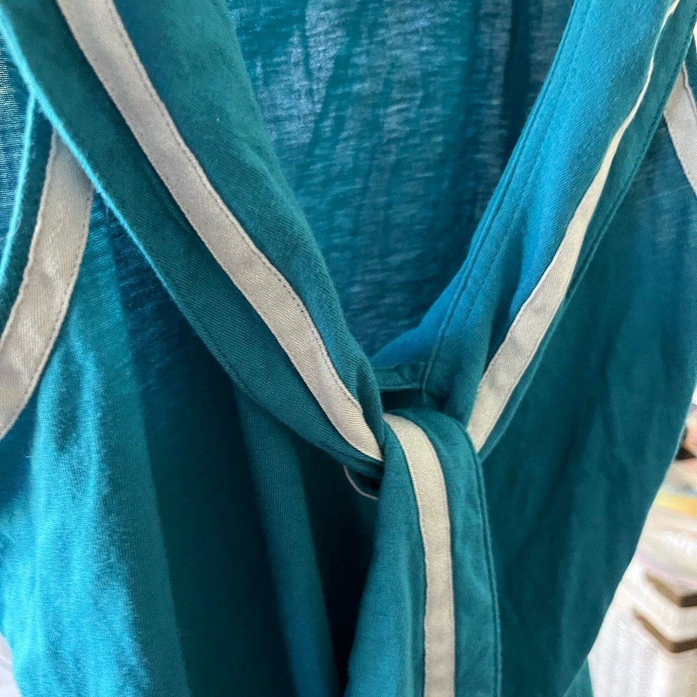 Cute Teal Sailor Top teal and cream